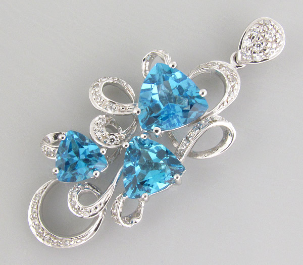 Кулон из коллекции "Sunshine" с топазами