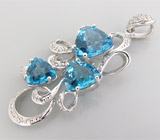 Кулон из коллекции "Sunshine" с топазами Серебро 925