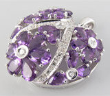 Кулон из коллекции "Sunshine" с аметистами Серебро 925