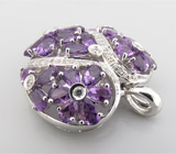 Кулон из коллекции "Sunshine" с аметистами Серебро 925