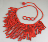 Колье из кораллов Серебро 925