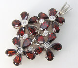 Кулон из коллекции "Sunshine" с гранатами Серебро 925