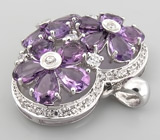 Кулон из коллекции "Sunshine" с аметистами Серебро 925