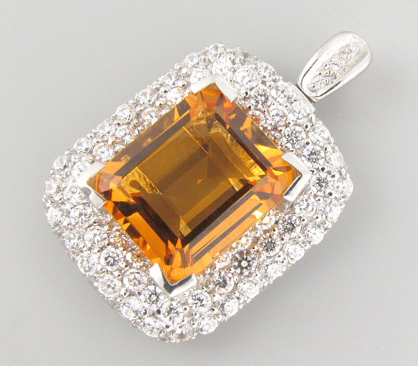 Кулон из коллекции "Sunshine" с золотистым цитрином