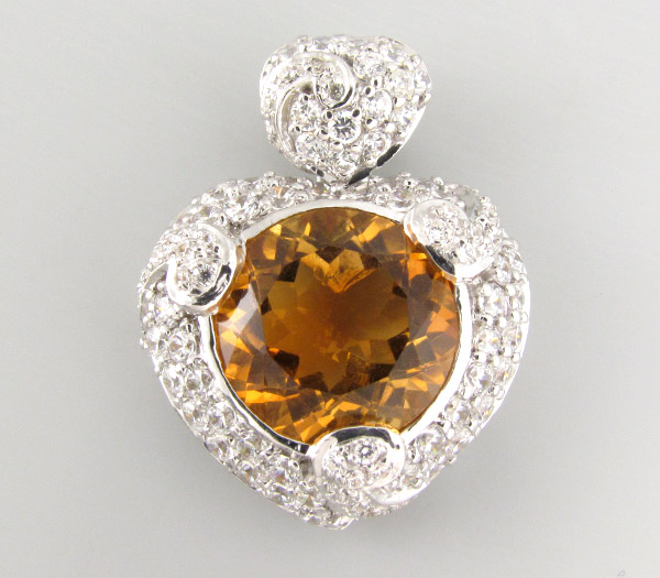 Кулон из коллекции "Sunshine" с золотистым цитрином