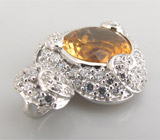 Кулон из коллекции "Sunshine" с золотистым цитрином Серебро 925