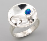 Стильное кольцо с опалом Серебро 925