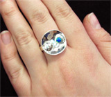 Стильное кольцо с опалом Серебро 925