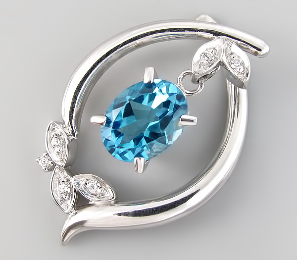 Кулон из коллекции "Sunshine" с топазом