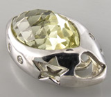 Кулон из коллекции "Sunshine" с лимонным цитрином Серебро 925