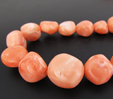 Колье из розовых solid кораллов Золото