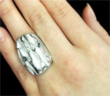 Текстурное кольцо из коллекции "Reflection" Серебро 925