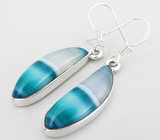 Серьги с агатами Серебро 925