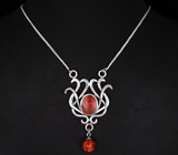 Колье с кораллами Серебро 925