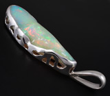 Кулон с эфиопским опалом 39 карат! Роскошный крупный камень Серебро 925