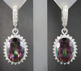 Серьги с мистическим кварцем Серебро 925