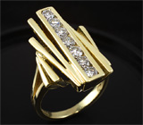 Оригинальное кольцо с бриллиантами Золото