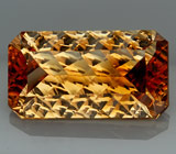 Империал топаз авторской огранки "Rectangle Neon" 11,2 карат 