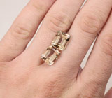 Пара желтых топазов 15,57 карат 