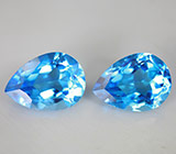 Пара топазов 30,51 карат 