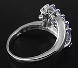 Прелестное кольцо с танзанитами Серебро 925