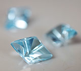 Набор из 3 топазов авторской огранки 8,12 карат 