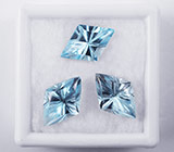 Набор из 3 топазов авторской огранки 8,12 карат 