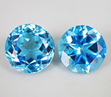 Пара топазов 15,82 карат 