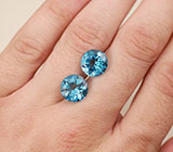 Пара топазов 15,82 карат 