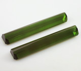 Пара ярко-зеленых турмалинов 7,92 карат