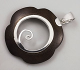 Кулон с черным деревом Sono Серебро 925