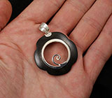 Кулон с черным деревом Sono Серебро 925