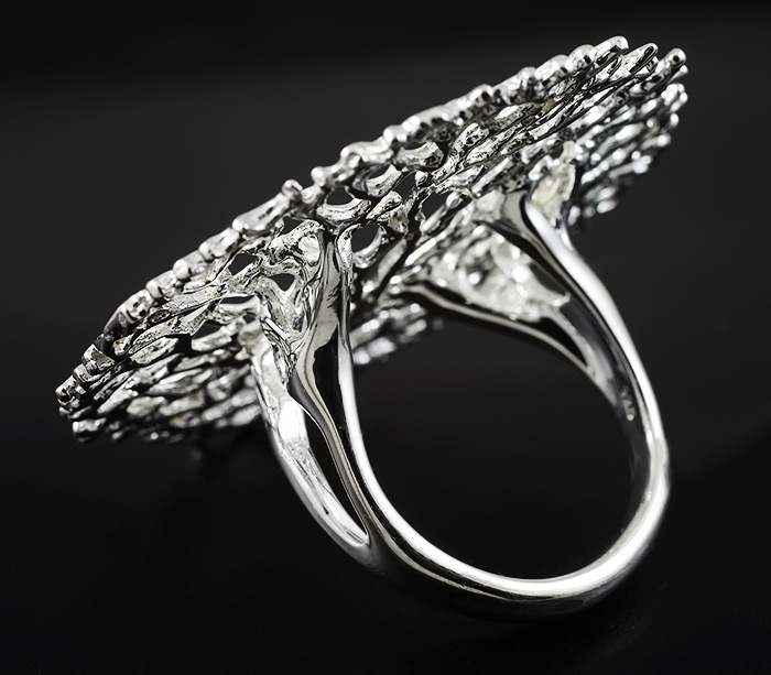 Крупное Кольцо Серебро Купить