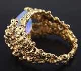 Кольцо с ограненным эфиопским опалом