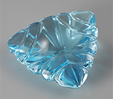 Резной топаз авторской огранки 18,5 карат 