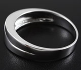 Стильное серебряное кольцо с васильковым сапфиром 0,21 карат Серебро 925