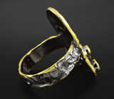 Серебряное кольцо c аметистами, гранатами и оранжевыми сапфирами Серебро 925