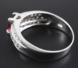 Стильное серебряное кольцо с рубеллитом 1,3 карат Серебро 925