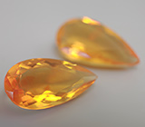 Пара бразильских огненных опалов 8,15 карат 