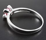 Изящное серебряное кольцо с розовым турмалином 0,32 карат Серебро 925