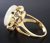 Кольцо с кристаллическим Welo опалом