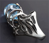 ГОТОВО! Сереберяное кольцо с бриолетом топаза и пурпурными сапфирами Серебро 925