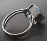 НЕ ДЕЛАЕМ! Серебряное кольцо с ярким голубым топазом Серебро 925