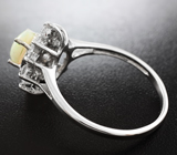 Чудесное серебряное кольцо с эфиопским опалом Серебро 925