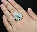 Чудесное серебряное кольцо с топазом