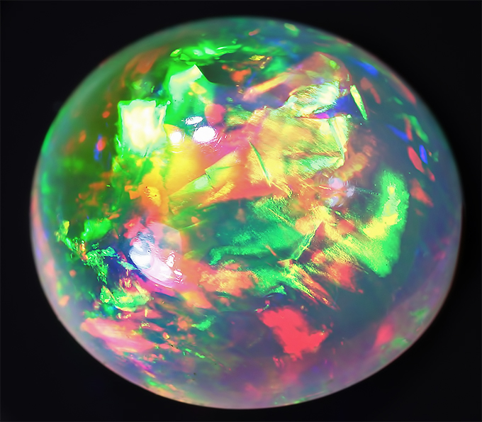 Кристаллический Welo опал 2,3 карат