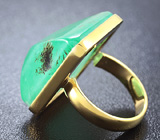 Кольцо с крупным уральским изумрудом Золото