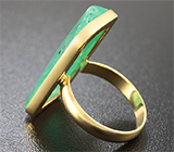 Золотое кольцо с уральским изумрудом 12+ карат Золото