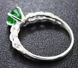 Кольцо c цаворитом гранатом