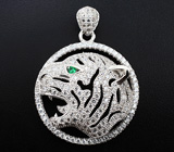 Впечатляющий серебряный комплект «Тигры» Серебро 925